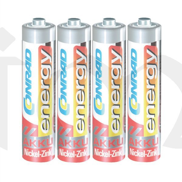 Baterie AAA(R03) nabíjecí NiZn 550mAh, 1,6V (blistr 4ks)