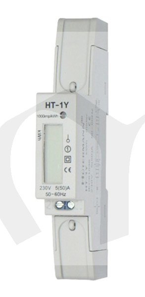 Elektroměr 1F na DIN lištu digitální, HT-1YD