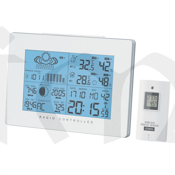 Meteorologická stanice AOK-5019 bílá (meteostanice)