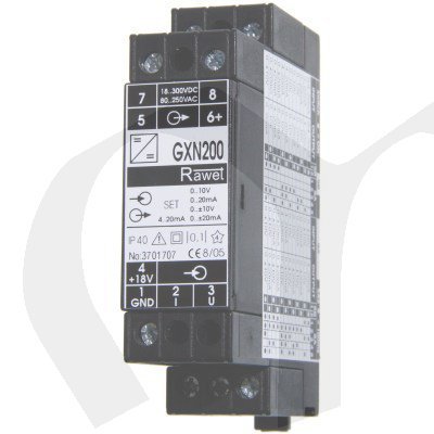 GXN200 galvanický oddělovač, přepínatelný rozsah