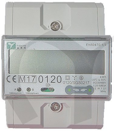 Elektroměr YT5299 0,25-80A ModBus, MID